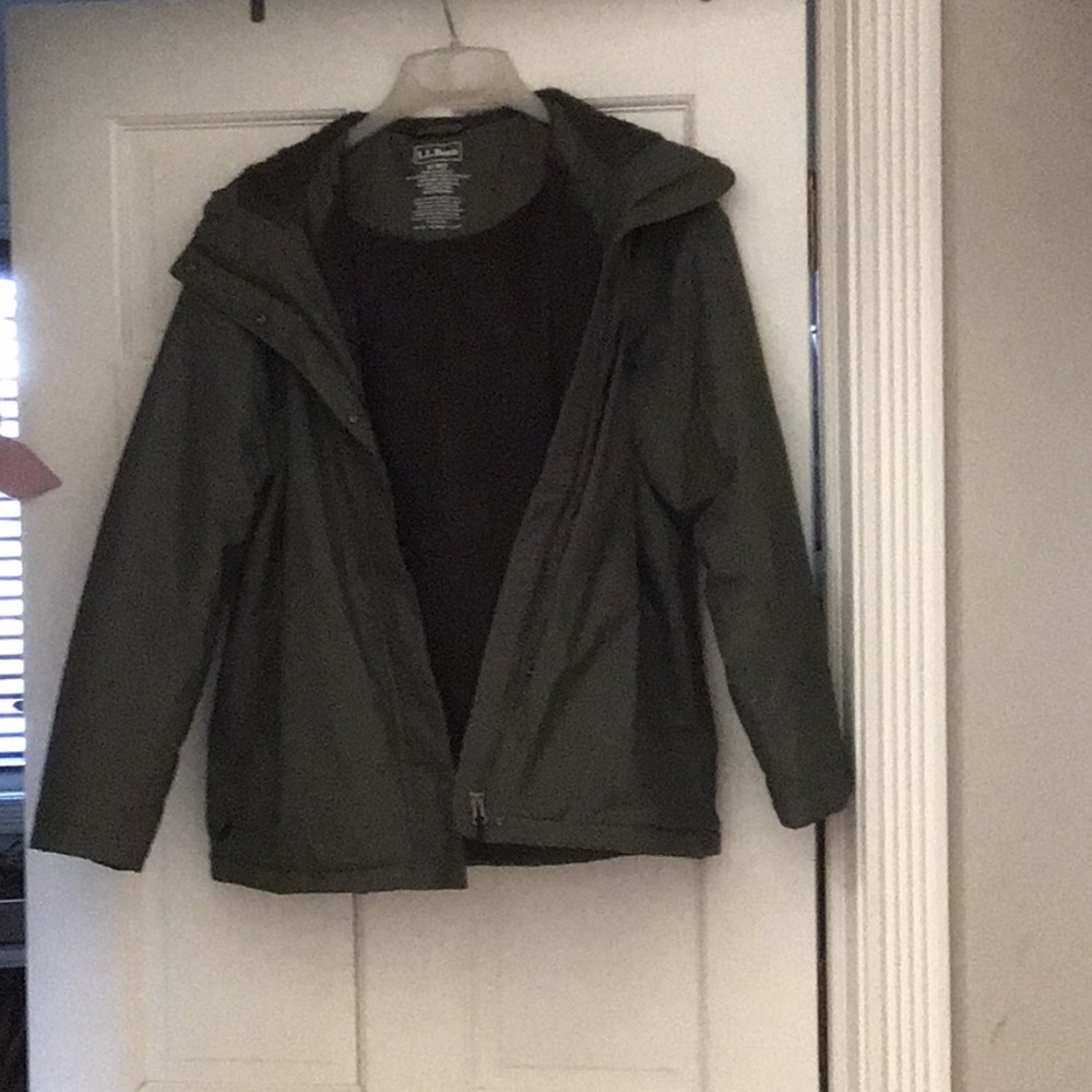 L.L. Bean Olive Green Outdoor Jacket